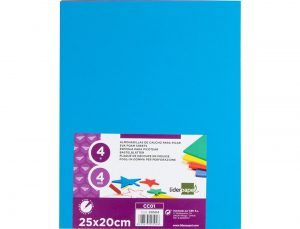 Liderpapel Planchas de Caucho 25x20cm 4 Colores