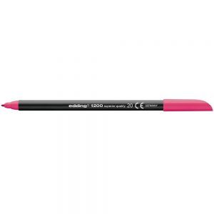 Rotulador edding 1200 magenta n.5 punta fibra redonda 0.5mm (10 Ud.)
