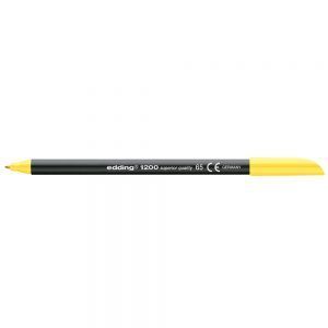 Rotulador edding 1200 neon amarillo punta fibra redonda 0.5mm (10 Ud.)