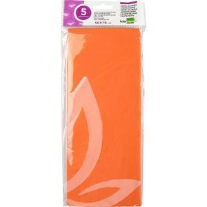 Papel seda 52x76cm Naranja (5 hojas)