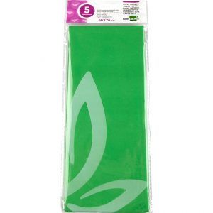 Papel seda 52x76cm Verde (5 hojas)