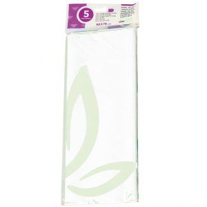 Papel seda 52x76cm Blanco (5 hojas)