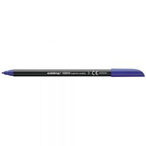 Rotulador edding 1200 azul n.5 punta fibra redonda 0.5mm (10 Ud.)
