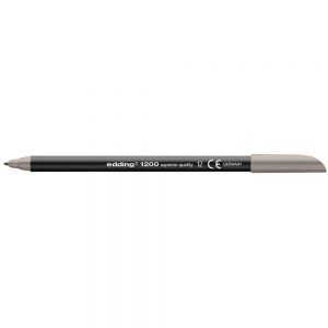 Rotulador edding 1200 gris n.5 punta fibra redonda 0.5mm (10 Ud.)