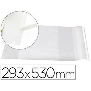 Forralibro nº29 Solapa ajustable adhesivo 293x530mm (25 ud.)