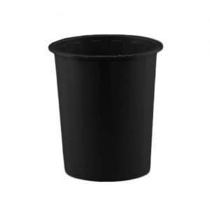 Papelera de Plástico Cerrada 14 Litros Negro