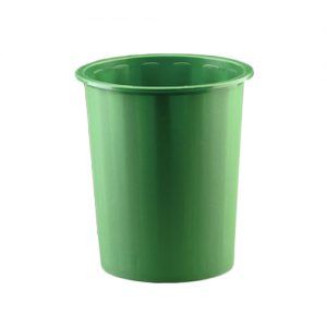 Papelera de Plástico Cerrada 14 Litros Verde