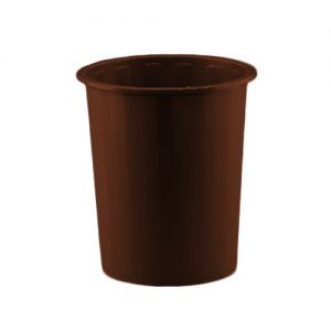 Papelera de Plástico Cerrada 14 Litros Marrón