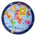 APLI Puzle circular con temática Mapamundi APLI Puzle circular con temática Mapamundi