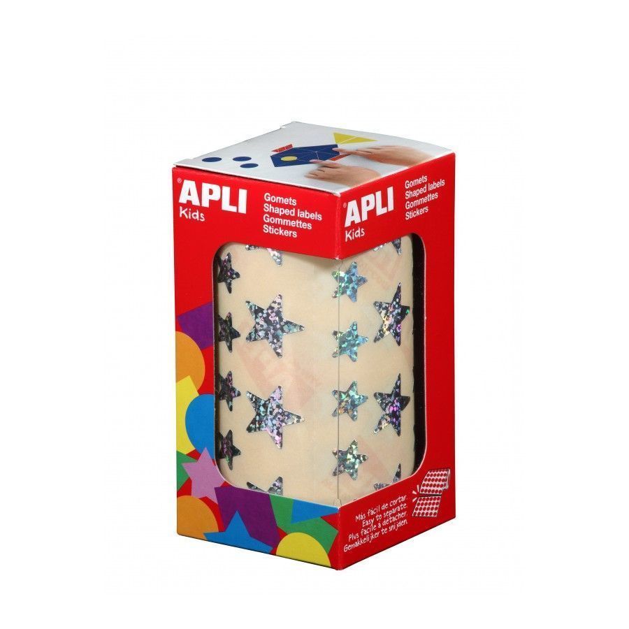APLI Rollo Gomets Estrellas 12,5 y 19,5mm Holográficos APLI Rollo Gomets Estrellas 12,5 y 19,5mm Holográficos