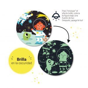 APLI Puzzle Fluorescente Espacio