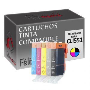 Cartuchos Tinta Compatibles para Canon CLI-551