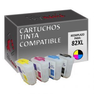 Cartuchos Tinta Compatibles para HP 82 XL