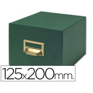 Fichero de Tela Verde para Fichas