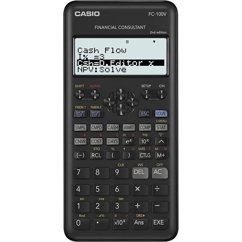 CASIO Calculadora Financiera FC-100V 2nd Edition CASIO Calculadora Financiera FC-100V 2nd Edition