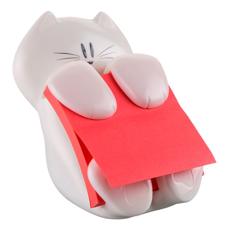 Post-It Dispensador Gato Z-Notes + 1 Bloc 76x76mm Post-It Dispensador Gato Z-Notes + 1 Bloc 76x76mm