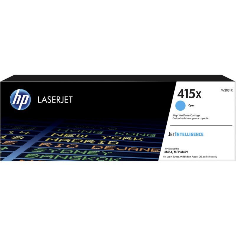 HP W2031X Cyan Cartucho de Toner Original - 415X HP W2031X Cyan Cartucho de Toner Original - 415X