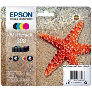 Epson 603 Pack de 4 Cartuchos de Tinta Originales