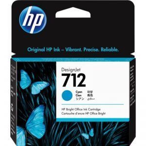 HP 712 Cyan Cartucho de Tinta Original