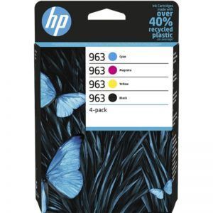 HP 963 Pack de 4 Cartuchos de Tinta Originales