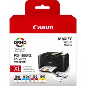 Canon PGI1500XL Pack de 4 Cartuchos de Tinta Originales