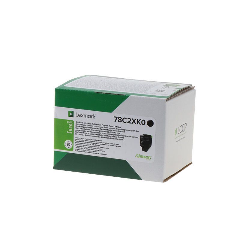 Lexmark CS421/CS521/CS622/CX421/CX522/CX622/CX625 Negro Cartucho de Toner Original/78C2XKE Lexmark CS421/CS521/CS622/CX421/CX522/CX622/CX625 Negro Cartucho de Toner Original/78C2XKE