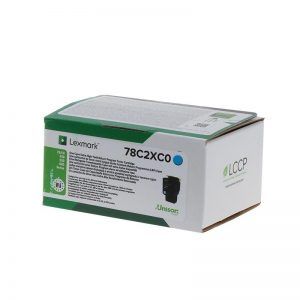 Lexmark CS421/CS521/CS622/CX421/CX522/CX622/CX625 Cyan Cartucho de Toner Original/78C2XCE