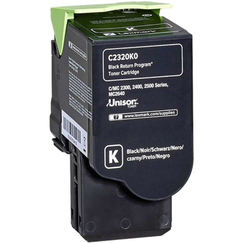 Lexmark C2325/C2425/C2535/MC2325/MC2425/MC2535/MC2640 Negro Cartucho de Toner Original Lexmark C2325/C2425/C2535/MC2325/MC2425/MC2535/MC2640 Negro Cartucho de Toner Original