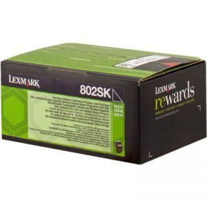 Lexmark CX310/CX410/CX510 Negro Cartucho de Toner Original/80C2SKE/802SK