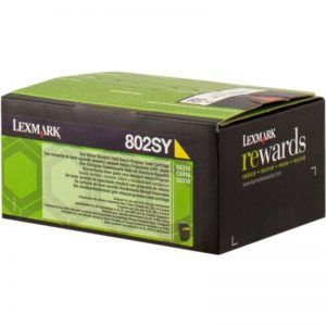 Lexmark CX310/CX410/CX510 Amarillo Cartucho de Toner Original/80C2SYE/802SY
