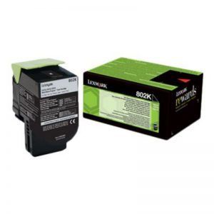 Lexmark CX310/CX410/CX510 Negro Cartucho de Toner Original/802K