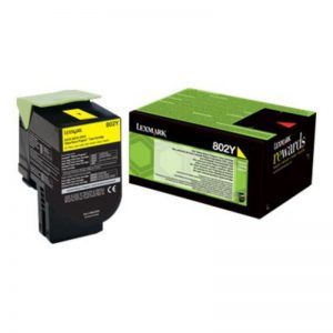 Lexmark CX310/CX410/CX510 Amarillo Cartucho de Toner Original/802Y