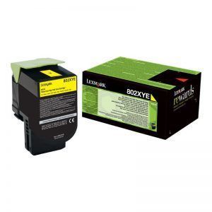 Lexmark CX510 Amarillo Cartucho de Toner Original/80C2XYE/802XY
