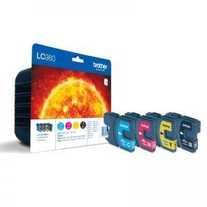 Brother LC980 Pack de 4 Cartuchos de Tinta Originales