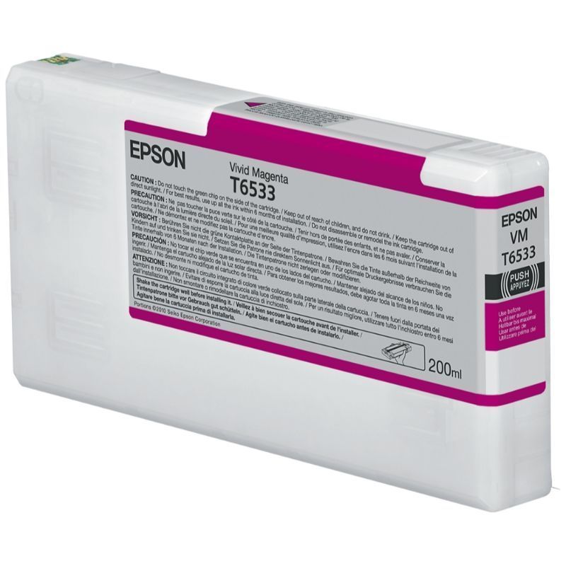 Epson T6533 Magenta Cartucho de Tinta Original Epson T6533 Magenta Cartucho de Tinta Original