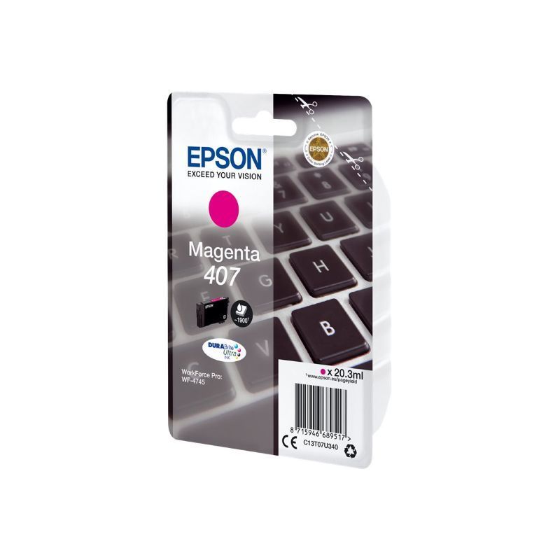 Epson 407 Magenta Cartucho de Tinta Original Epson 407 Magenta Cartucho de Tinta Original