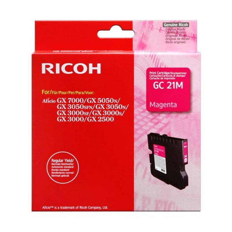 Ricoh GC21M Magenta Cartucho de Gel Original - 405534 Ricoh GC21M Magenta Cartucho de Gel Original - 405534