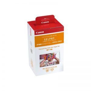 Canon RP-108 Value Pack Original - 2x Kits de Tinta de 54 Impresiones - 108 Hojas de Papel Foto 100x148 mm (4x6?)
