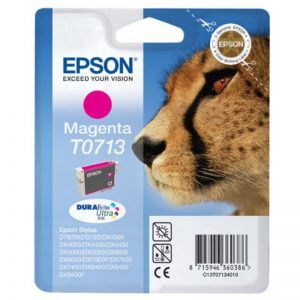 Epson T0713 Magenta Cartucho de Tinta Original - C13T07134012 Epson T0713 Magenta Cartucho de Tinta Original - C13T07134012