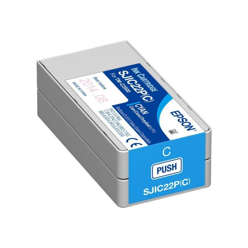 Epson SJIC22P Cyan Cartucho de Tinta Original/SJIC22P(C) Epson SJIC22P Cyan Cartucho de Tinta Original/SJIC22P(C)