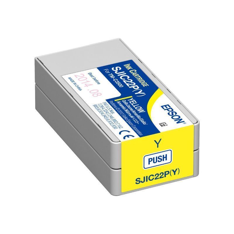 Epson SJIC22P Amarillo Cartucho de Tinta Original/SJIC22P(Y) Epson SJIC22P Amarillo Cartucho de Tinta Original/SJIC22P(Y)