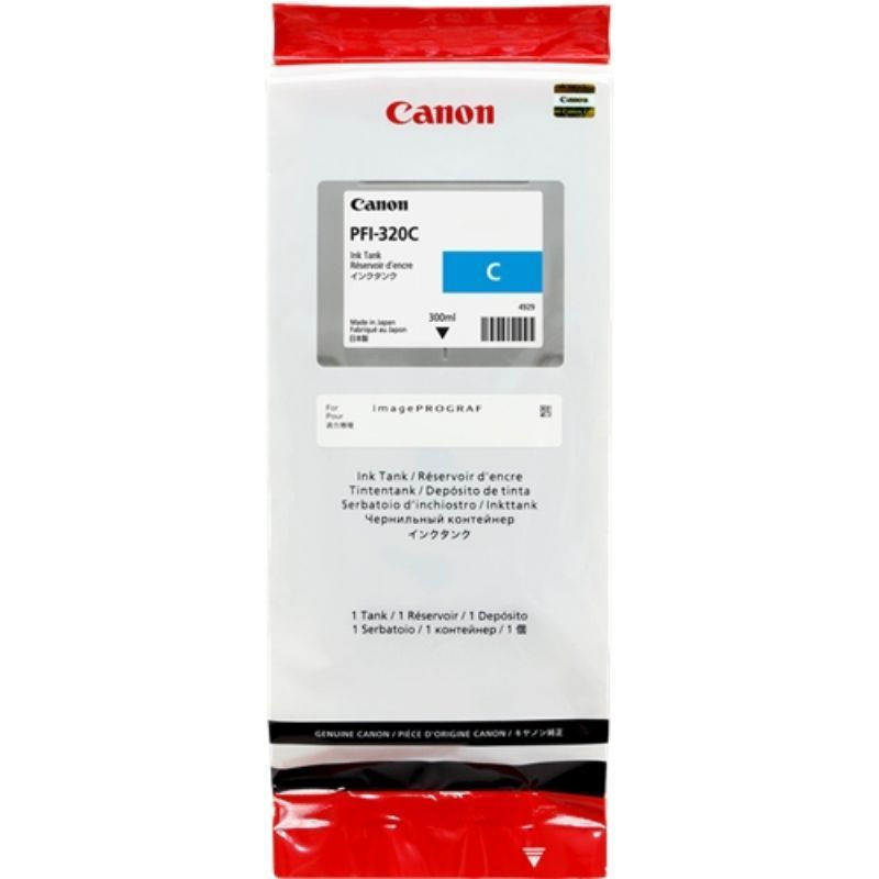 Canon PFI320 Cyan Cartucho de Tinta Original - 2891C001 Canon PFI320 Cyan Cartucho de Tinta Original - 2891C001
