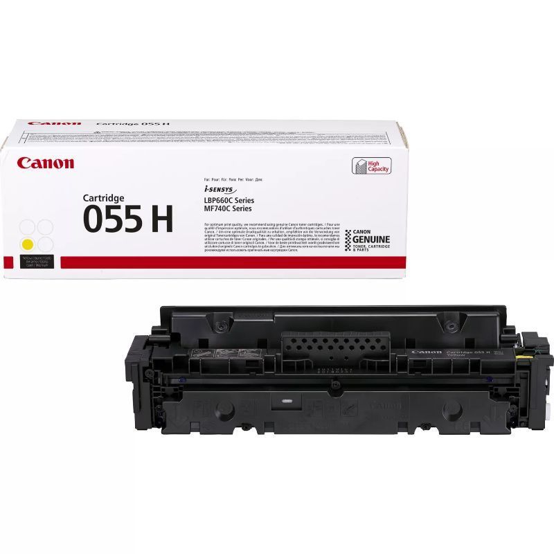 Canon 055H Amarillo Cartucho de Toner Original - 3017C002 Canon 055H Amarillo Cartucho de Toner Original - 3017C002