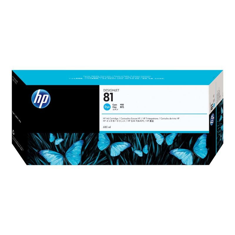 HP 81 Cyan Cartucho de Tinta Original HP 81 Cyan Cartucho de Tinta Original