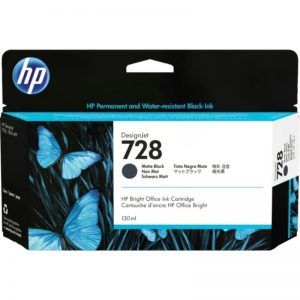HP 728 Negro Mate Cartucho de Tinta Original