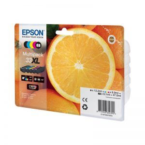 Epson T3357 (33XL) Pack de 5 Cartuchos de Tinta Originales