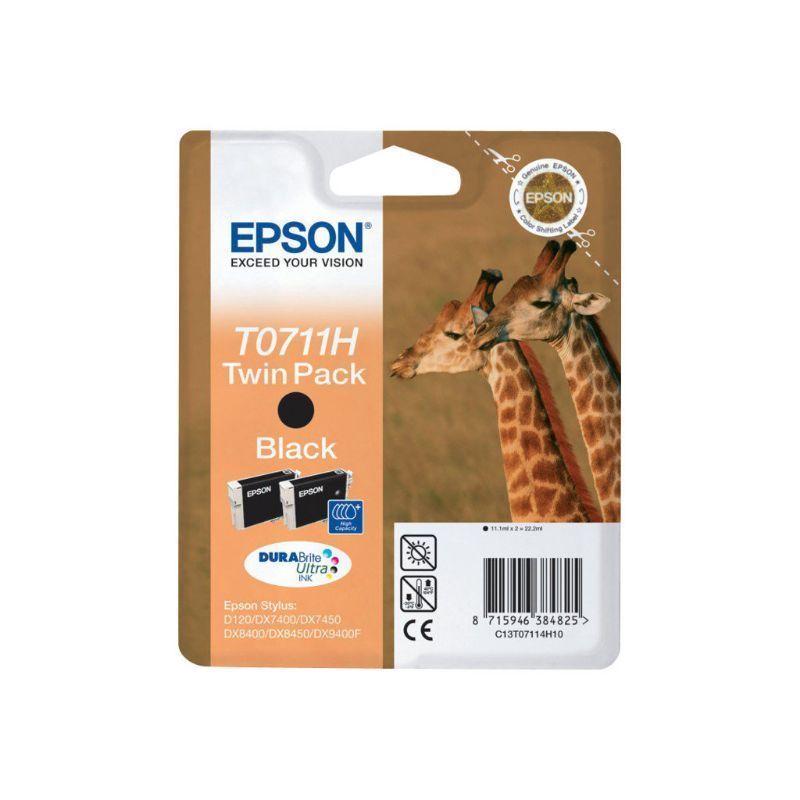 Epson T0711H Negro Cartucho de Tinta Original Epson T0711H Negro Cartucho de Tinta Original