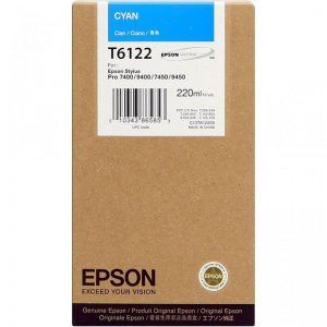 Epson T6122 Cyan Cartucho de Tinta Original