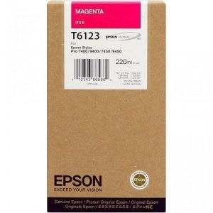 Epson T6123 Magenta Cartucho de Tinta Original