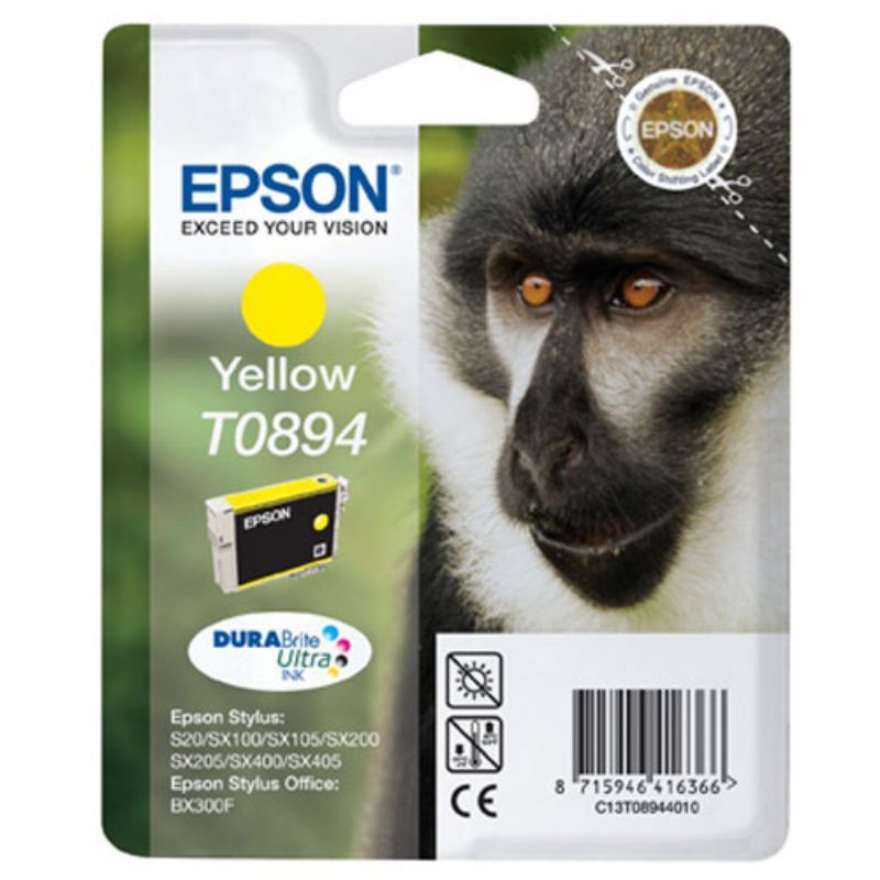 Epson T0894 Amarillo Cartucho de Tinta Original - C13T08944011 Epson T0894 Amarillo Cartucho de Tinta Original - C13T08944011